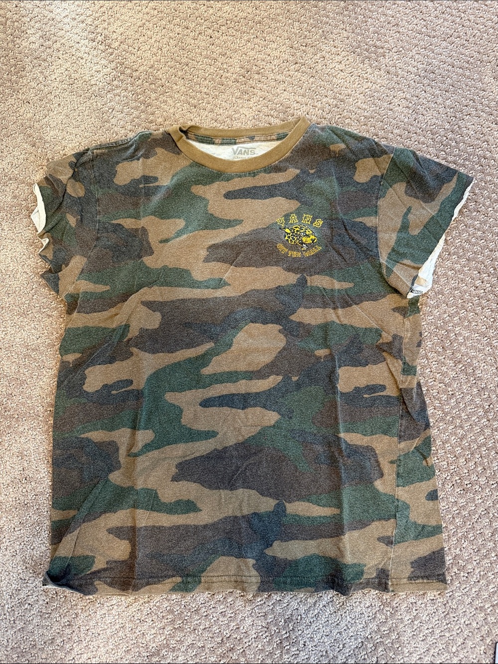 Camo Short Sleeve Vans Tee